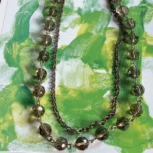 VINTAGE “JEWEL KADE”” 2 STRAND NECKLACE, Signed